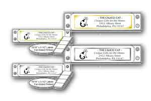 Computer Pinfeed Address Labels Personalized and Foil Stamped 