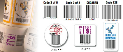 custom bar code label printing