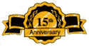 15th anniversary foil labels